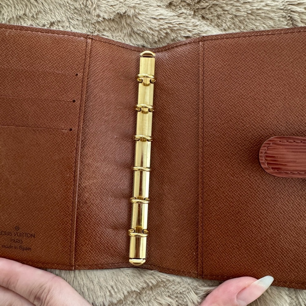 LOUIS VUITTON Brown Epi Leather Agenda Notebook Cover - Picture 10 of 10